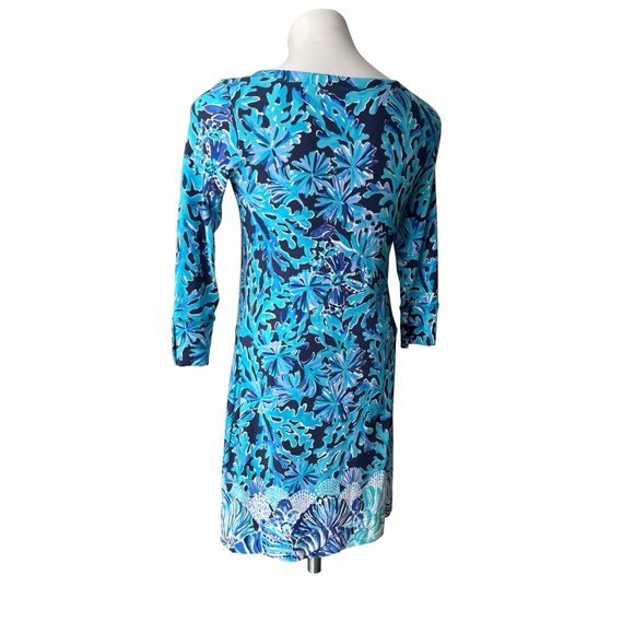 Lilly Pulitzer UPF 50+ Sophie Dress Bright Navy, Sz S - Picture 8 of 13